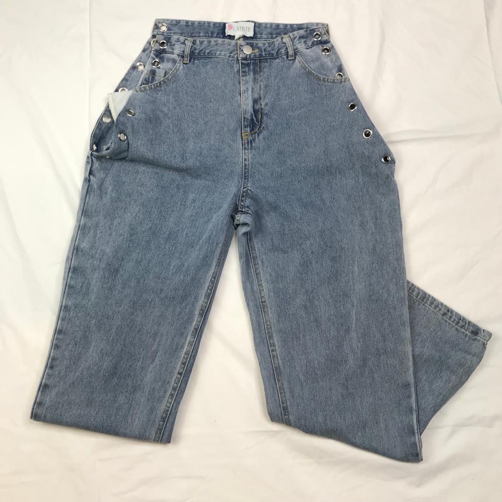 l'atiste By Amy High Waist Blue jeans Open Side  size M  A041221